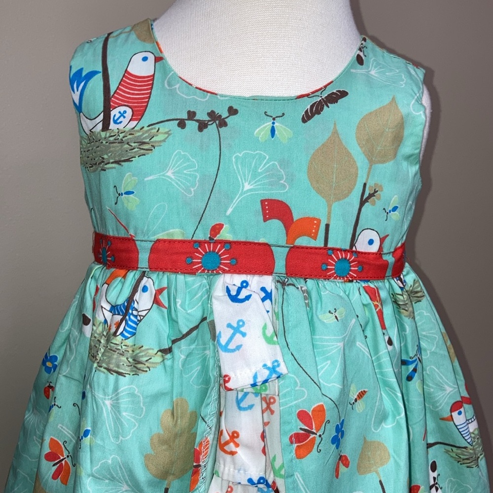 Jelly the pug hey sailor Hanna dress style 153 anchors birds 24m - Picture 2 of 6